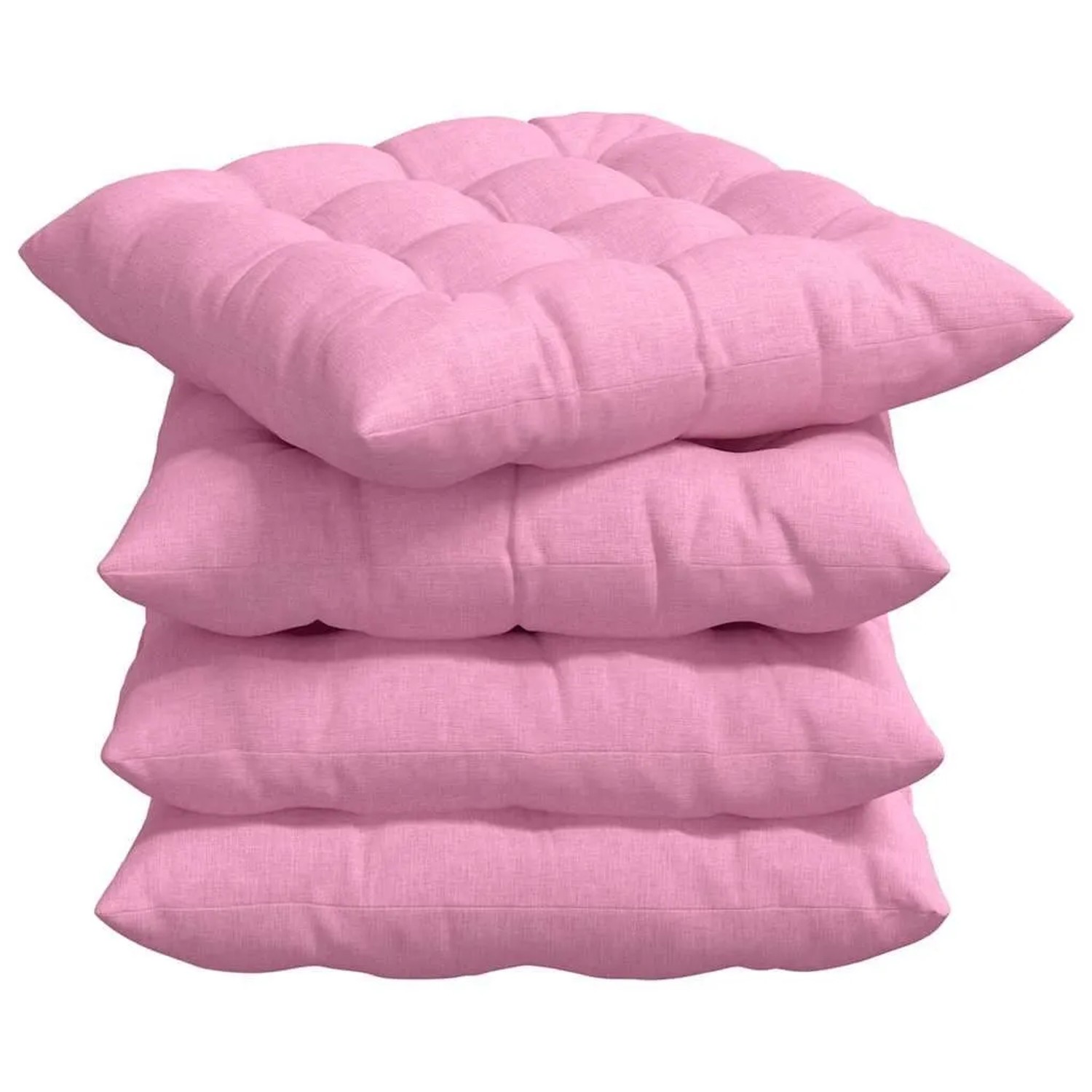 vidaXL Sitzkissen 2 Stk Rosa 40 x 40 x 6 cm Stoff 42015161 günstig online kaufen