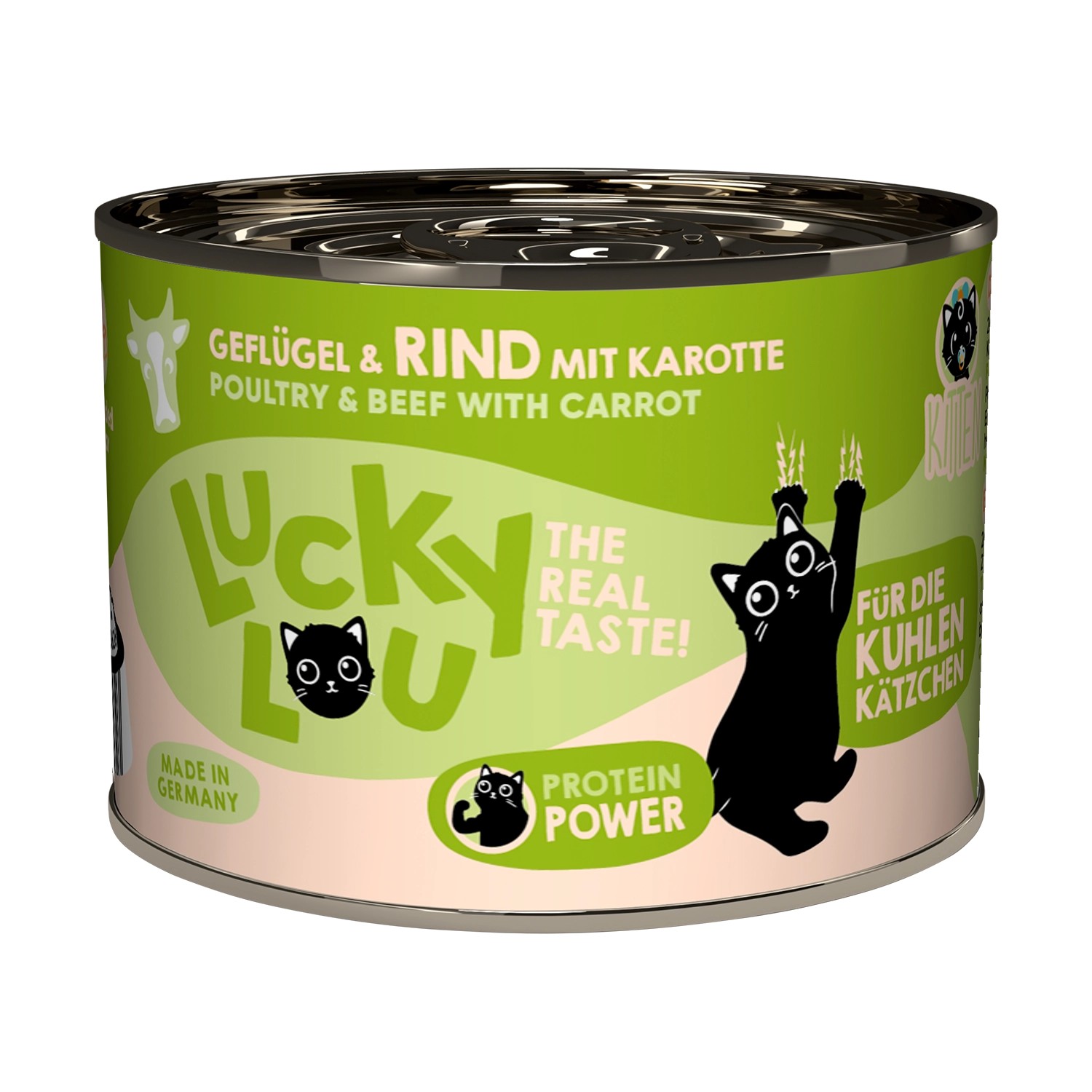Lucky Lou Katzen-Nassfutter Lifestage Kitten Geflügel & Rind 200 g