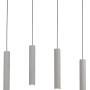 Paul Neuhaus Pendelleuchte Eton in Betonoptik, 4-flammig. Moderne Hängelampe für den Essbereich.