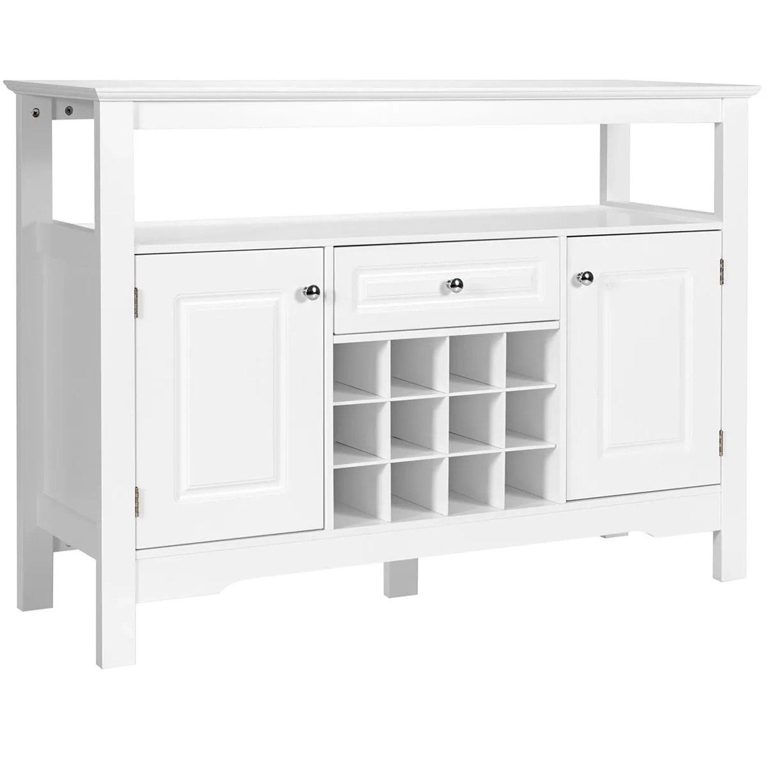 Costway Sideboard Weiß 116 x 40 x 82 cm Türen Schubladen günstig online kaufen