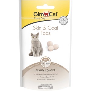 GimCat Skin & Coat Tabs, 40g: Katzenleckerli für glänzendes Fell und gesunde Haut.