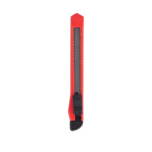 Relaxdays Cuttermesser 100er Set Stahl Rot mit Abbrechklingen 1 cm x 1,8 cm x 13 cm 8 g