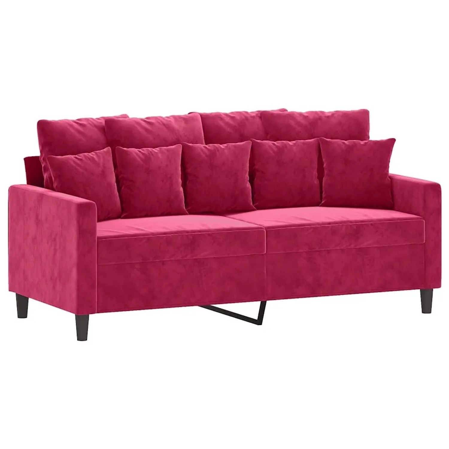 vidaXL 2-Sitzer-Sofa Weinrot 140 cm Samt 359307 günstig online kaufen