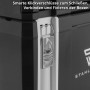 Detailaufnahme: STAHLWERK Werkzeugkoffer mit Klickverschluss für Werkstattwagen.