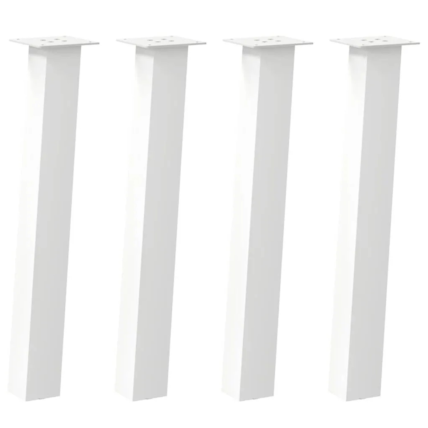 vidaXL Konsolentischbeine 4 Stk Weiß 72 cm Stahl 4012505 günstig online kaufen