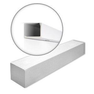 NOEL & MARQUET NMC L2-Box ARSTYL Abdeckleiste, 6 m Set, weiße Eckleisten für indirekte Beleuchtung.