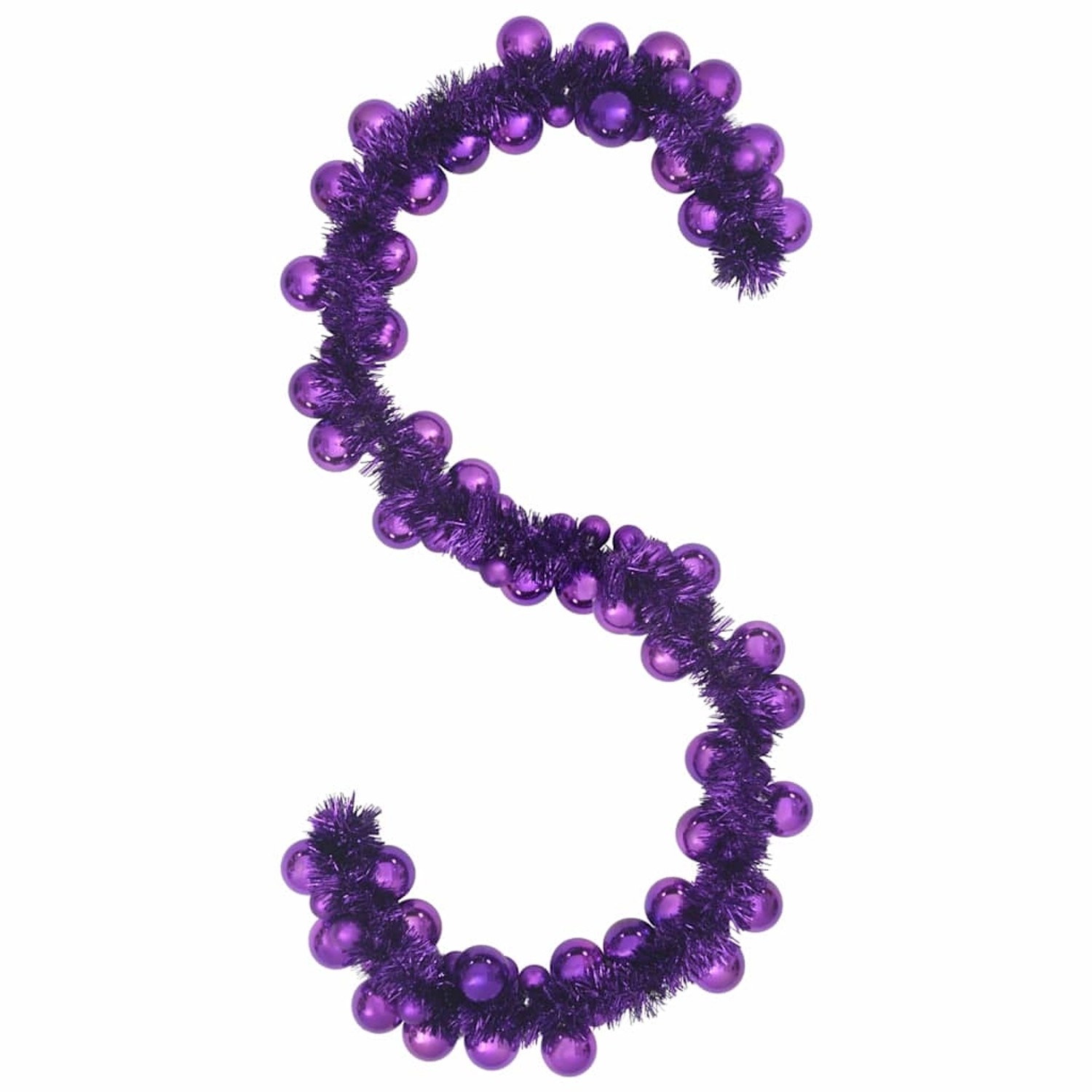 vidaXL Weihnachtskugelgirlande Lila 186 cm Polystyrol 42019694 günstig online kaufen