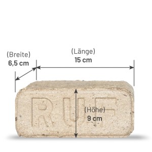 Heizfuxx RUF Original Blue Holzbriketts Nadelholz 10kg x 2 Gebinde 20kg