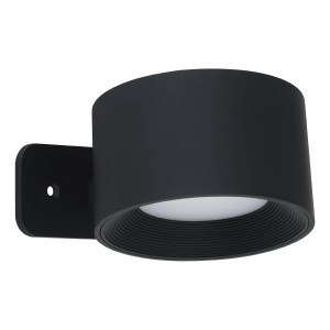 Schwarze EGLO LED Wandleuchte MURAGLIE mit Touch-Dimmer und Akku.