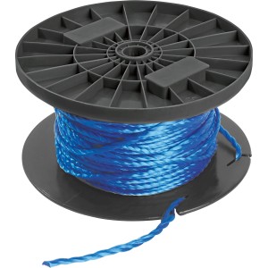 Blaue Vielzweckschnur (40 m) auf Spule, geeignet für Haus, Hobby und Garten.