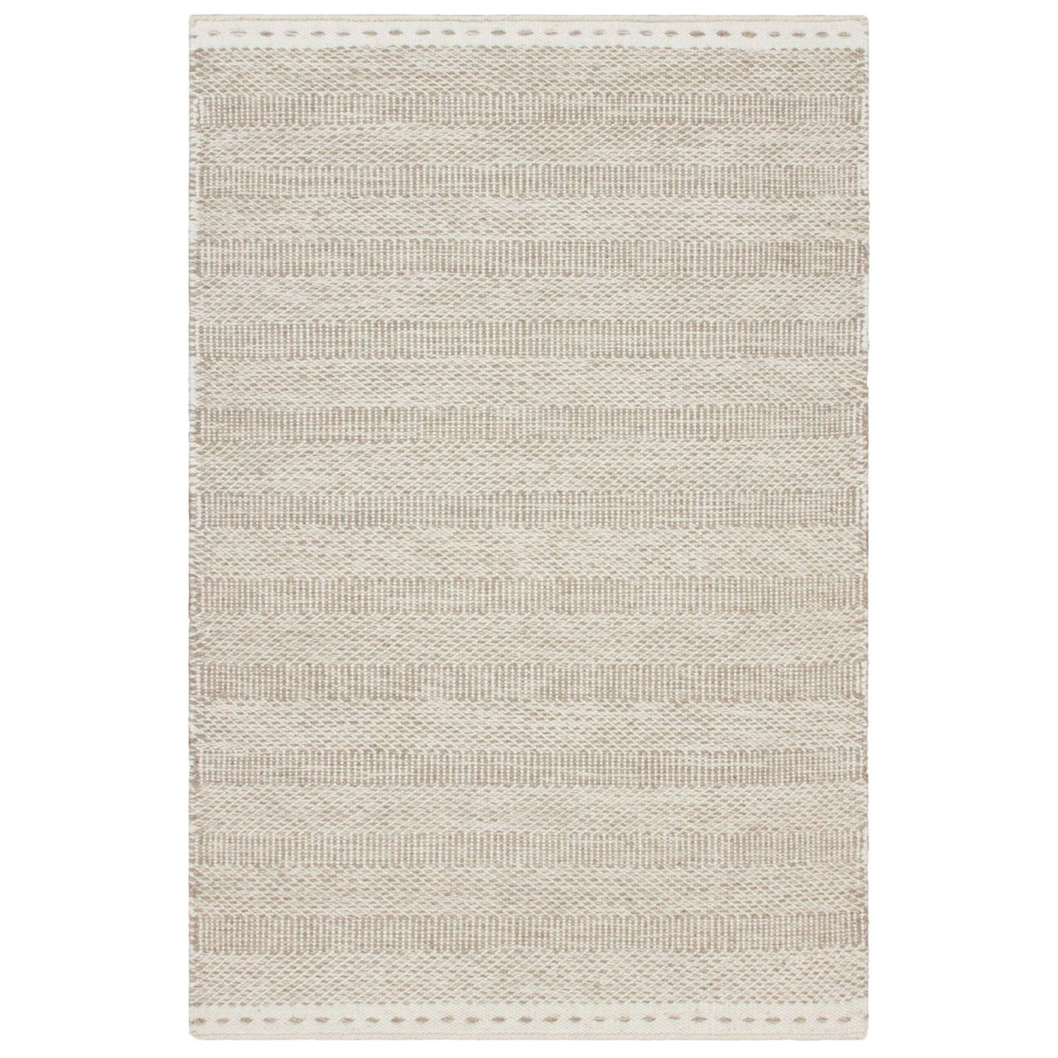 MeGusta Kurzflor Teppich Vintage Modern Beige Wolle 120x170 cm Clara günstig online kaufen