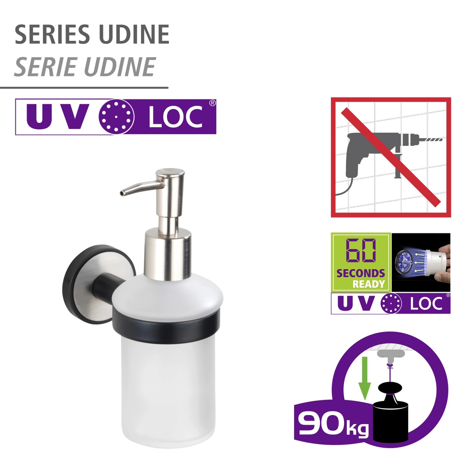 bei Udine Wenko ml OBI kaufen Seifenspender UV-Loc® Matt 200 Silber