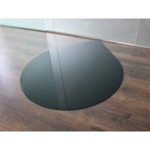 ECOfoxx Funkenschutzplatte Glasbodenplatte Tropfen T110 Schwarz