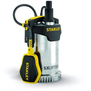 Stanley Tauchpumpe aus Edelstahl, 750 W, für Klarwasser mit Schwimmerschalter.
