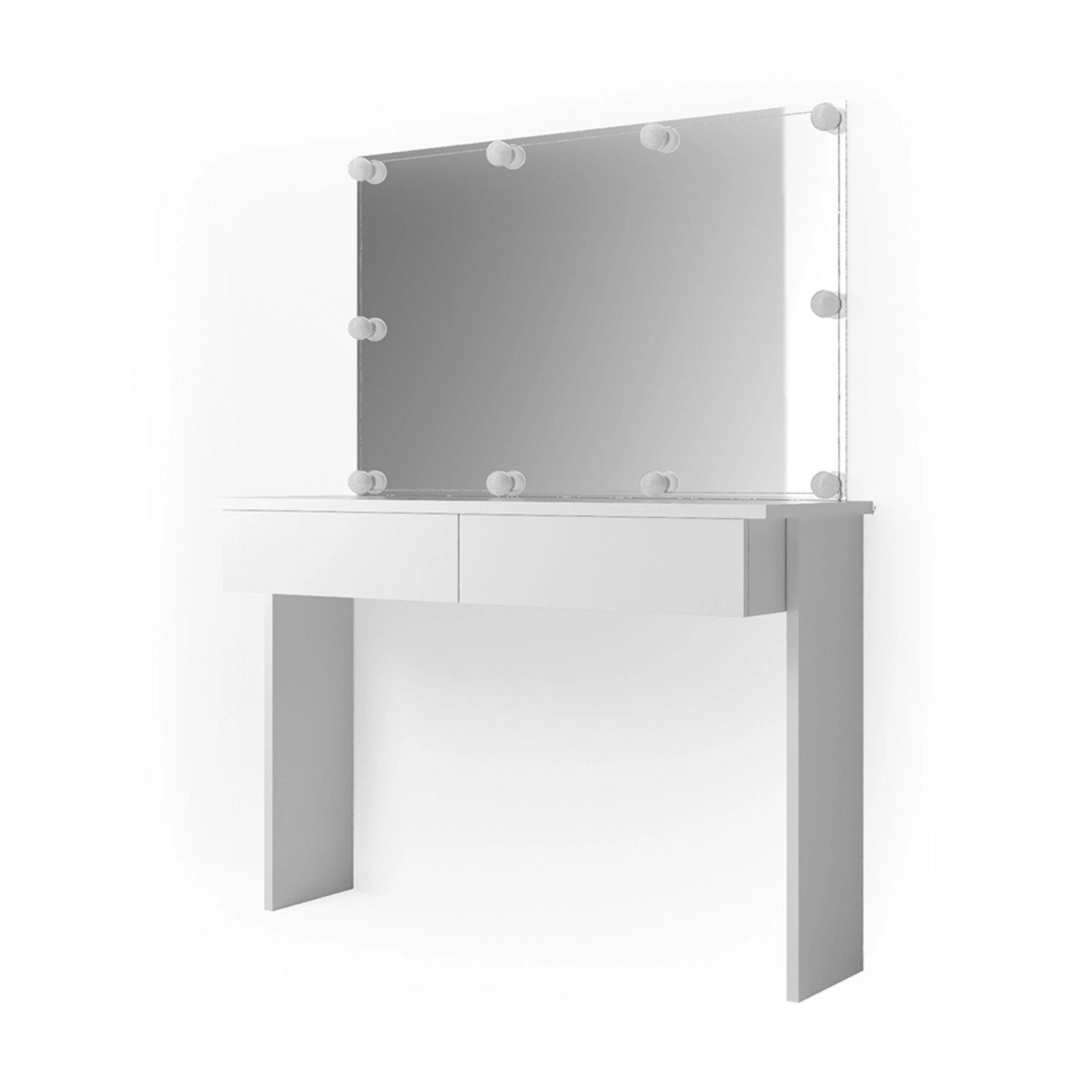 Vicco Schminktisch Azur Weiß 120 cm mit LED Beleuchtung günstig online kaufen