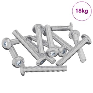 vidaXL Schraube mit Sperre Uni 2514 Stk Silber Stahl 864573