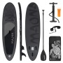 ECD Germany Maona Stand Up Paddle Board Set, 308cm, schwarz, mit Paddel, Pumpe und Tragetasche.