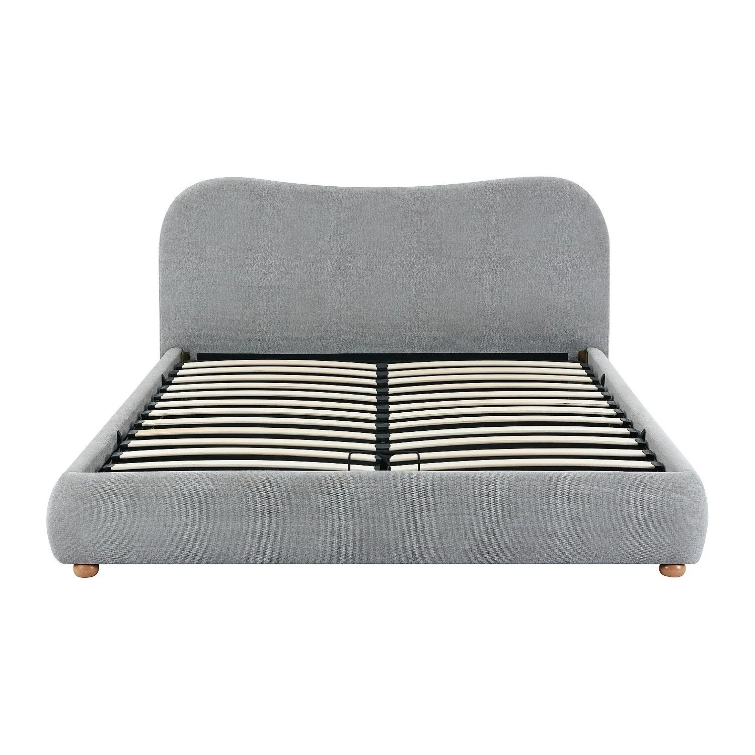 Vente-unique Bett Mit Bettkasten Vanari Hellgrau 141 cm