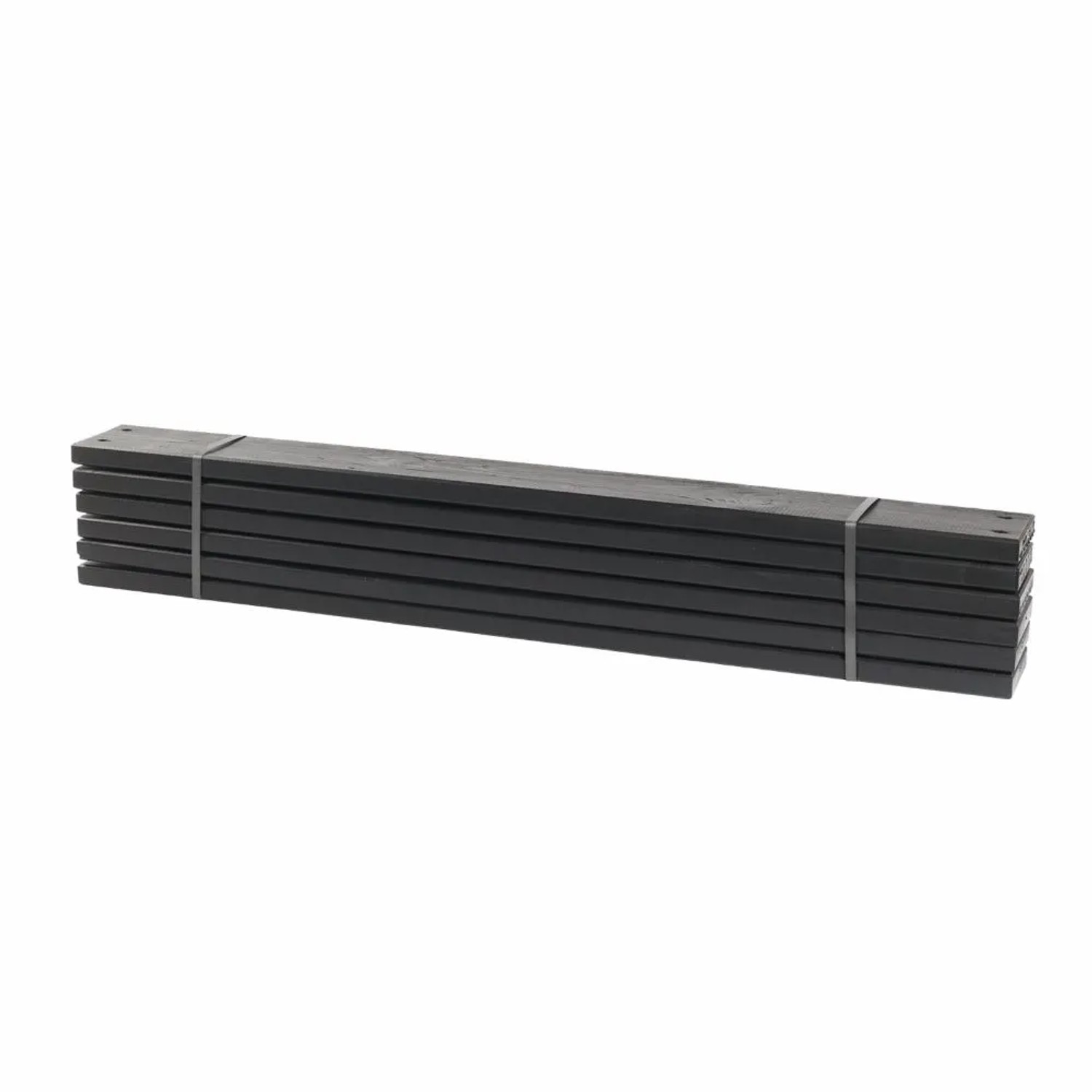 PLUS Pipe Planken Schwarz 120 cm 6 Stück Gartenzubehör Hochbeet Gartenartikel