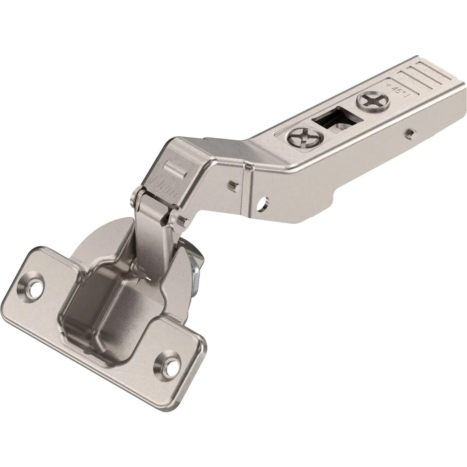 Blum Winkelscharnier Clip Top 45 Grad I Halbaufschlagend ohne Feder Schrauben