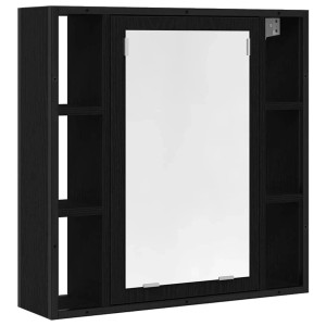 vidaXL Badezimmer-Spiegelschrank Schwarze Eiche 60 x 16 x 60 cm Holzwerkstoff 862228