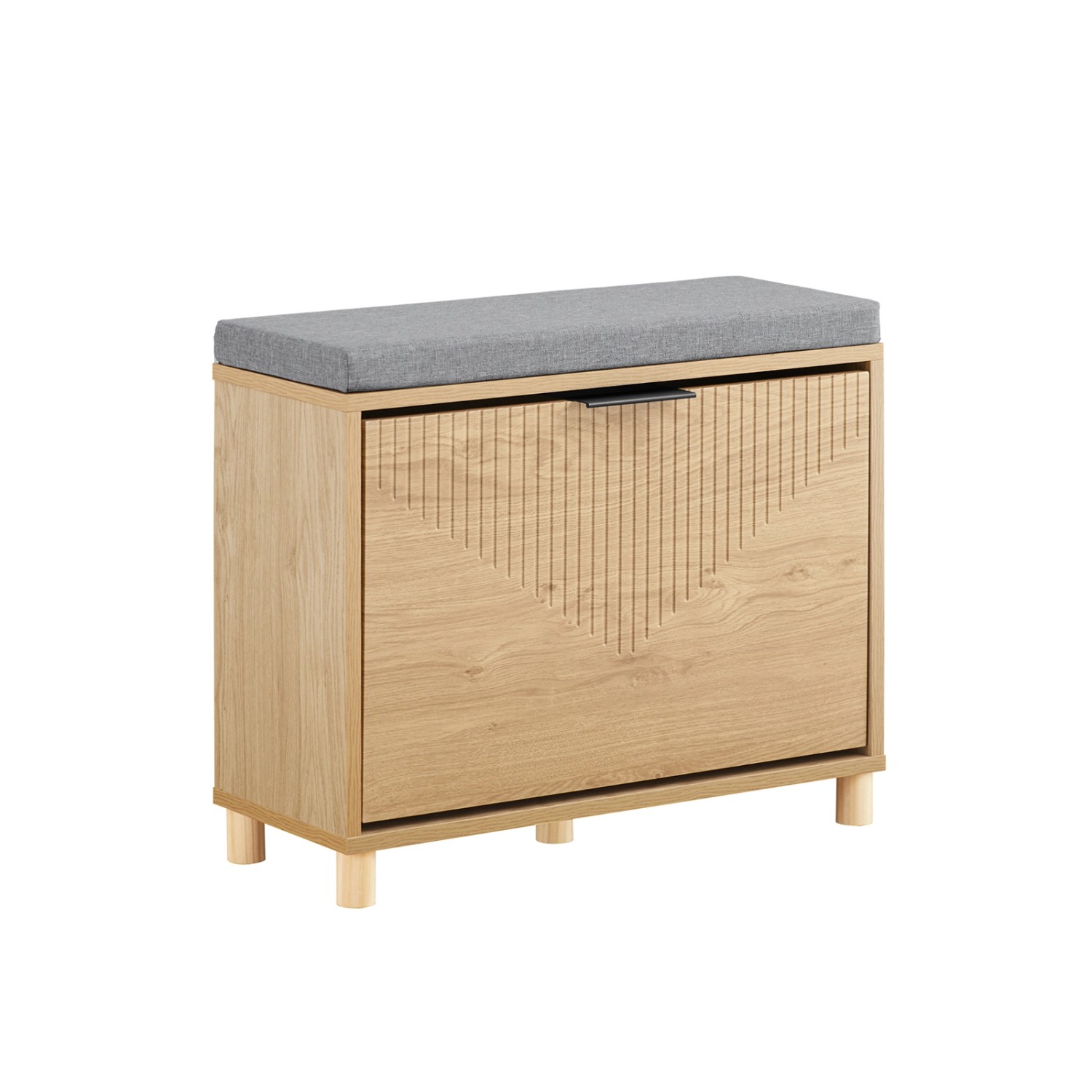 SoBuy Schuhbank mit Sitzfläche Schuhregal Sitzbank für Flur 60x50x24cm FSR1 günstig online kaufen