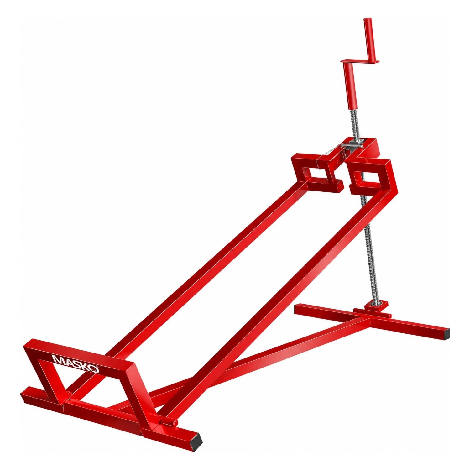 MASKO Rasentraktor-Heber Hebevorrichtung Tragkraft 400 kg Rot