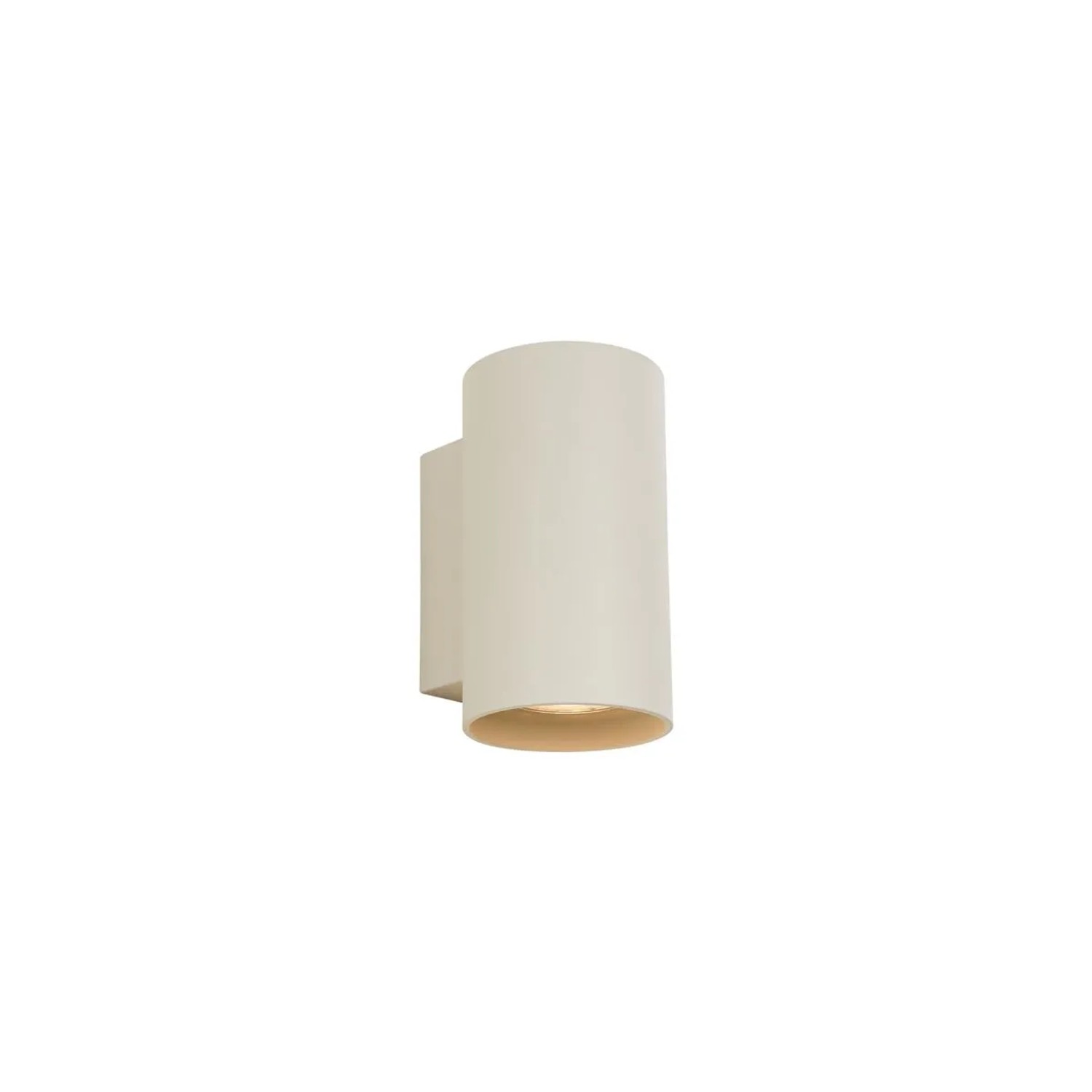 QAZQA Moderne Wandleuchte Beige GU10 50 mm Rund 2 Flammig Sandy