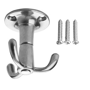 SOTECH 3 Fach Drehhaken TROMSO Aluminium Poliert