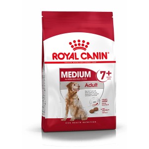 Royal Canin Medium Adult 7+ Trockenfutter, 15kg Sack für mittelgroße, ältere Hunde.