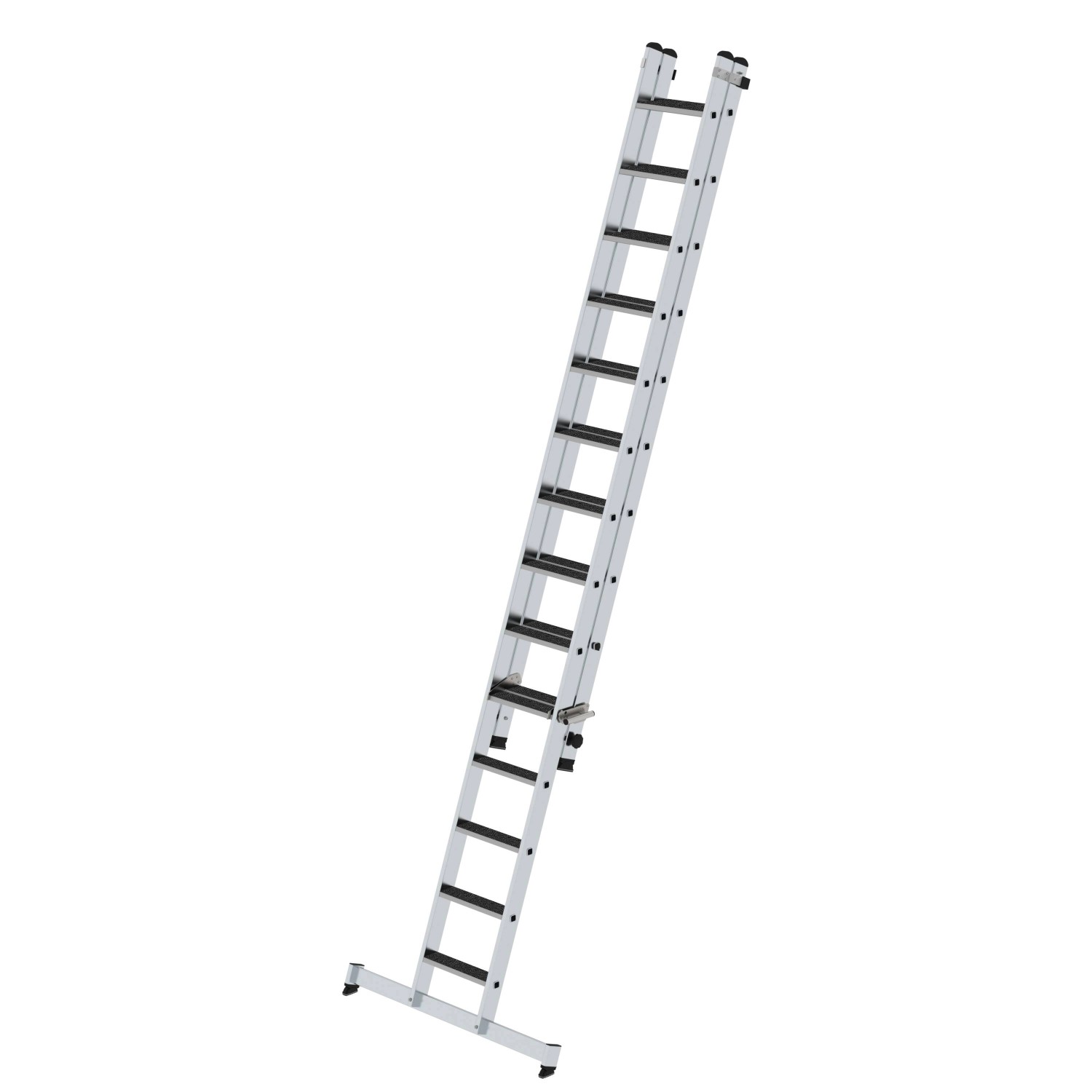 PROREGAL Stufen-Schiebeleiter 2-Teilig mit Traverse und Clip-Step R13 1 x 1 günstig online kaufen