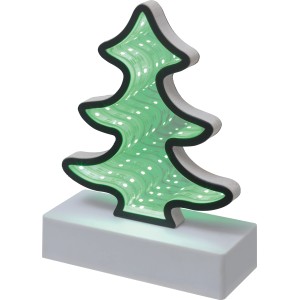 LED-Spiegellicht Tanne Grün, Weihnachtsdeko mit 31 LEDs, batteriebetrieben.