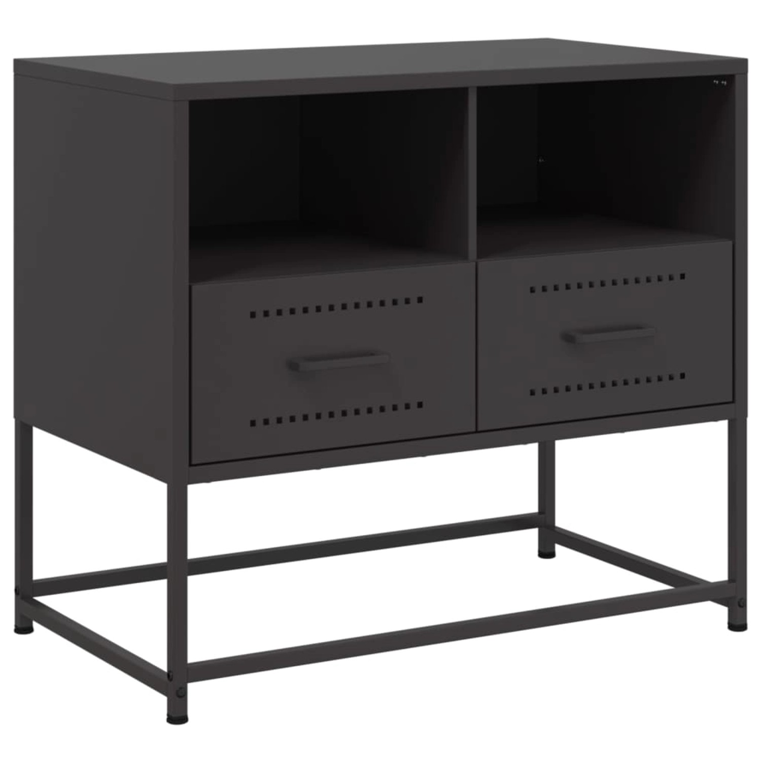 vidaXL TV-Schrank Schwarz 68x39x60,5 cm Stahl 846548 günstig online kaufen