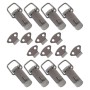 HMF 14980-09 Edelstahl Spannverschluss mit Schlossöse 8 Stück 27 x 75 mm Silber