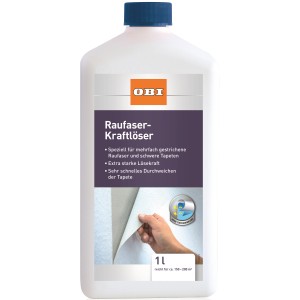 OBI Raufaser-Kraftlöser 1 l zum Ablösen von Tapeten. Schnelles Durchweichen für leichtes Entfernen.