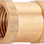 Gewinde-Muffe 18,6 mm (Rp 1/2) aus Rotguss für die Rohrverbindung.