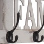 Wandgarderobe C60 Family im Shabby-Look Weiß mit 4 Haken.