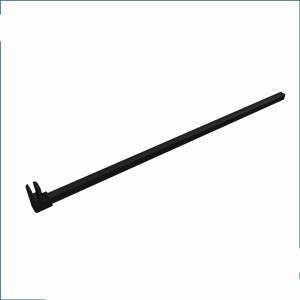 Schwarzer Dusch Stabilisator, 90cm lang, für 6-10mm Glas der Walk In Dusche.