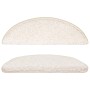 vidaXL Stufenmatten 15 Stk 56x17x3 cm Weiß Halbrund 133898_4