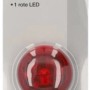Fischer LED-Blinklicht mit Clipbefestigung für Fahrräder, rote LED, verpackt.