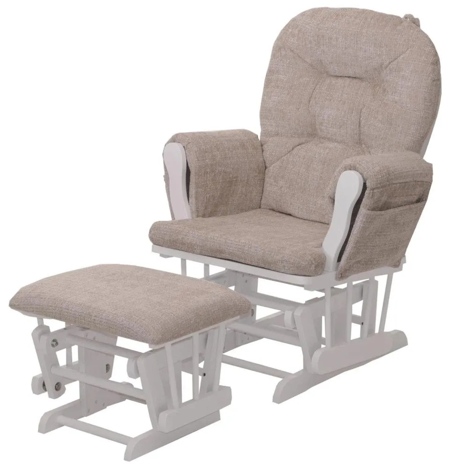 MCW Relaxsessel C76 Creme Gestell Weiß