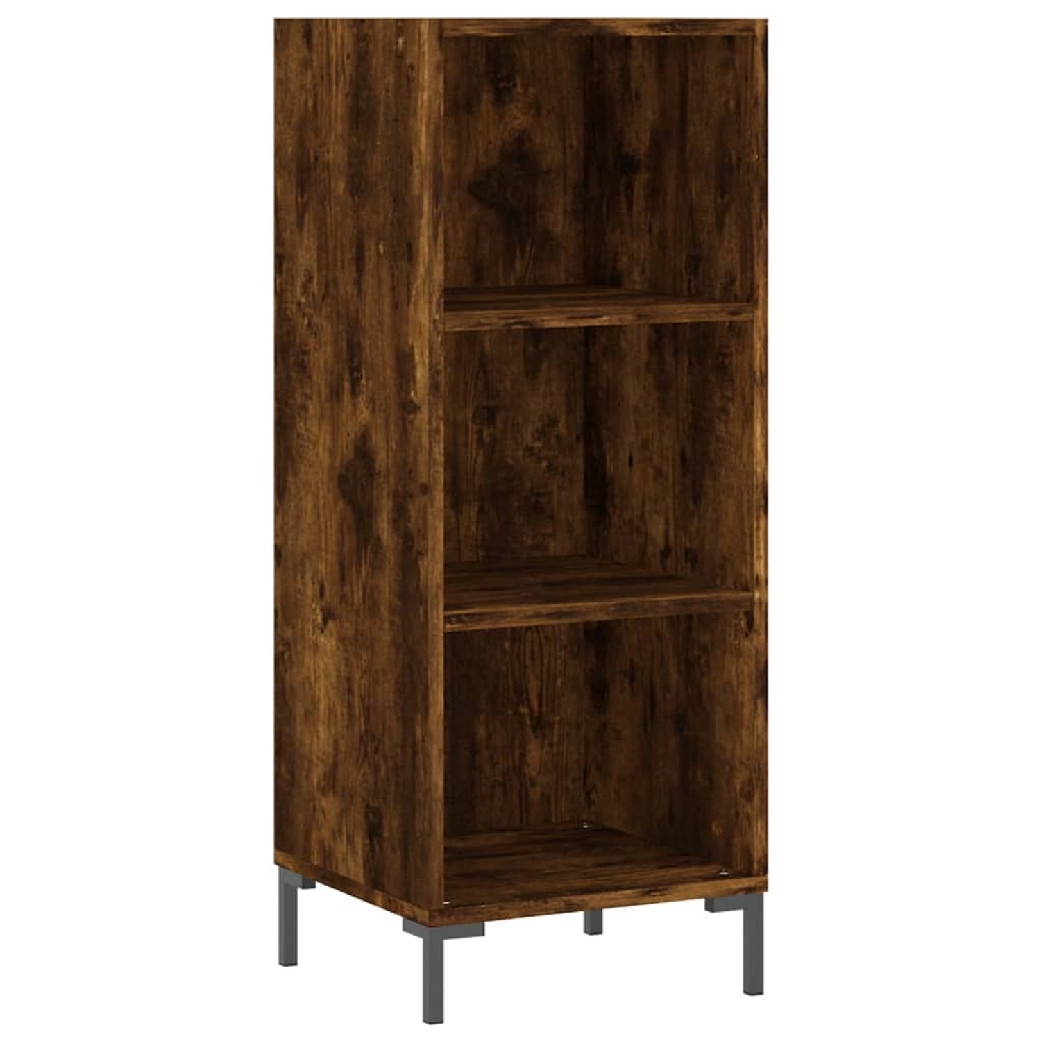 vidaXL Sideboard Räuchereiche 34,5x32,5x90 cm Holzwerkstoff 828737