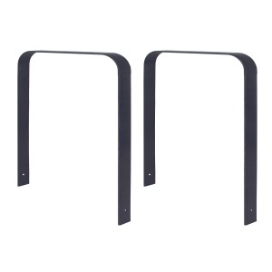 2er Set TRUTZHOLM Fahrradanlehnbügel, U-Form, Stahl pulverbeschichtet, zum Einbetonieren.