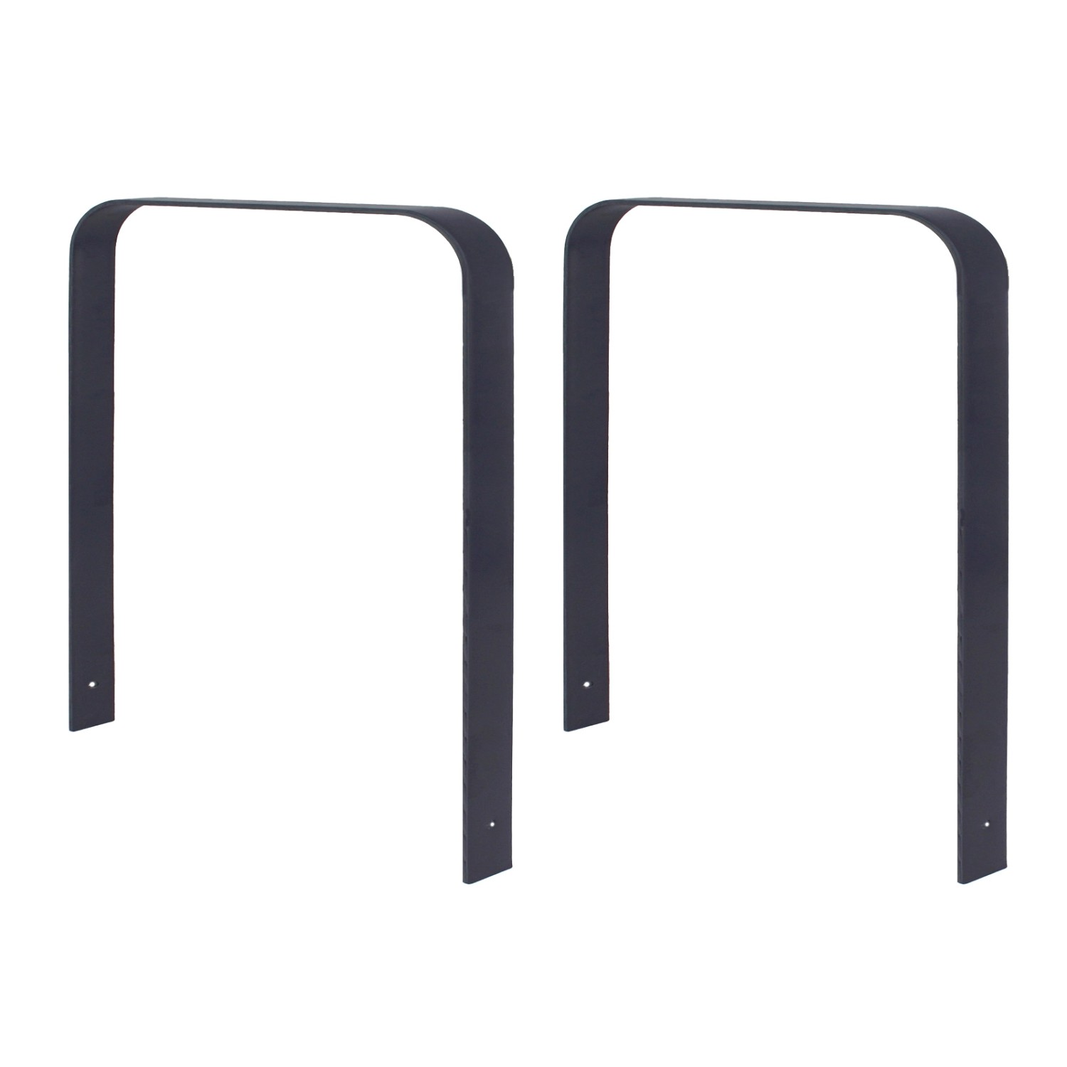 TRUTZHOLM 2x Fahrradanlehnbügel 115 x 76 cm Flachstahl 12 mm Pulverbeschichtet Typ U