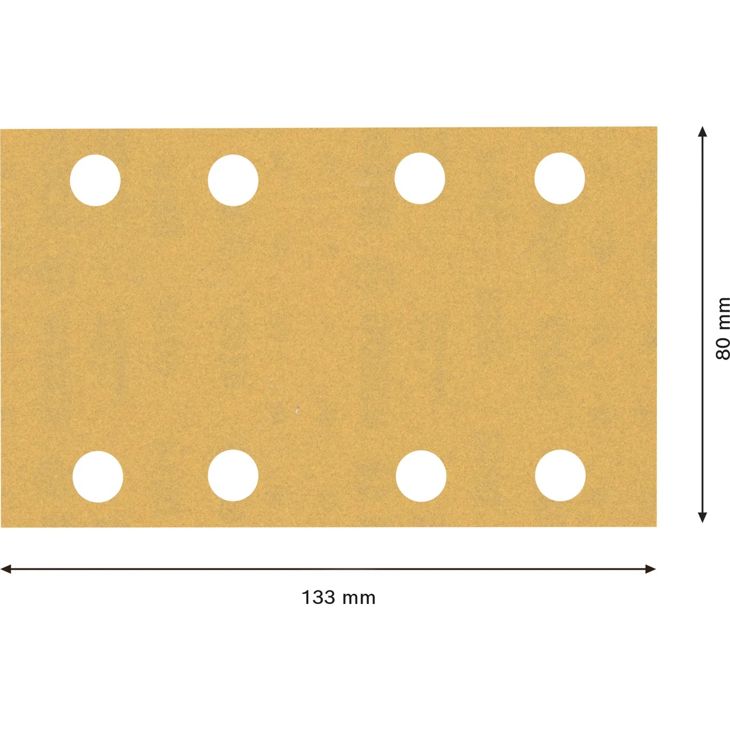 Bosch Expert Schleifblatt C470, 80x133mm, K180, 10 Stück, für Schwingschleifer.