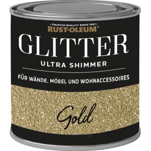 Dose Rust-Oleum Glitzerfarbe Ultra Shimmer Gold für Wände, Möbel und Deko.