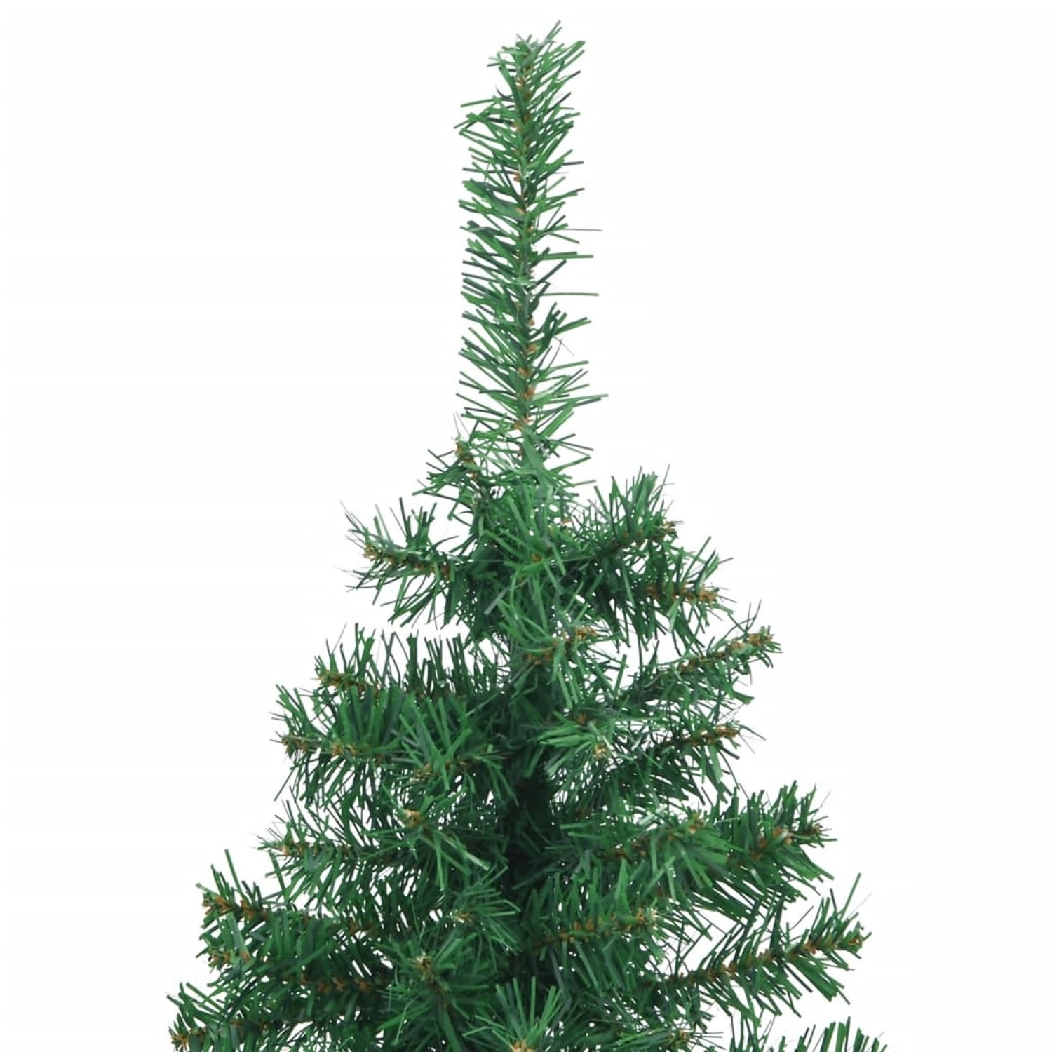 Grüner, künstlicher Eck-Weihnachtsbaum, 120 cm hoch, ideal für kleine Räume.