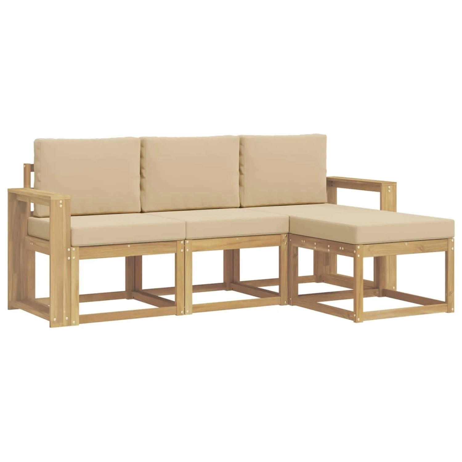 vidaXL Outdoor-Sofagarnitur 4-Tlg 3387462