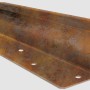 L-Rasenkante, gerade, Rost-Braun, 121x5cm, zur Garteneinfassung und Beetbegrenzung.