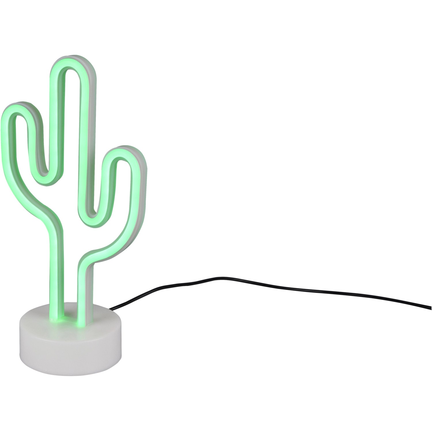 Reality LED Tischleuchte Cactus 29,6 cm x 14,3 cm x 8,5 cm Weiß günstig online kaufen